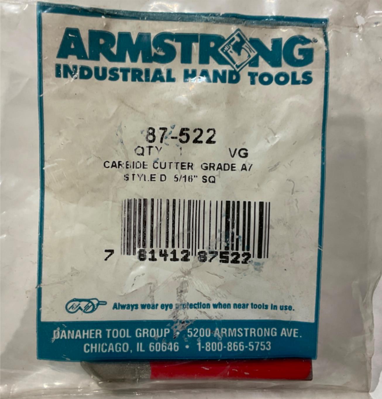 Armstrong 87-522 Cut Carbide Grade A7 D5 USA on Sale