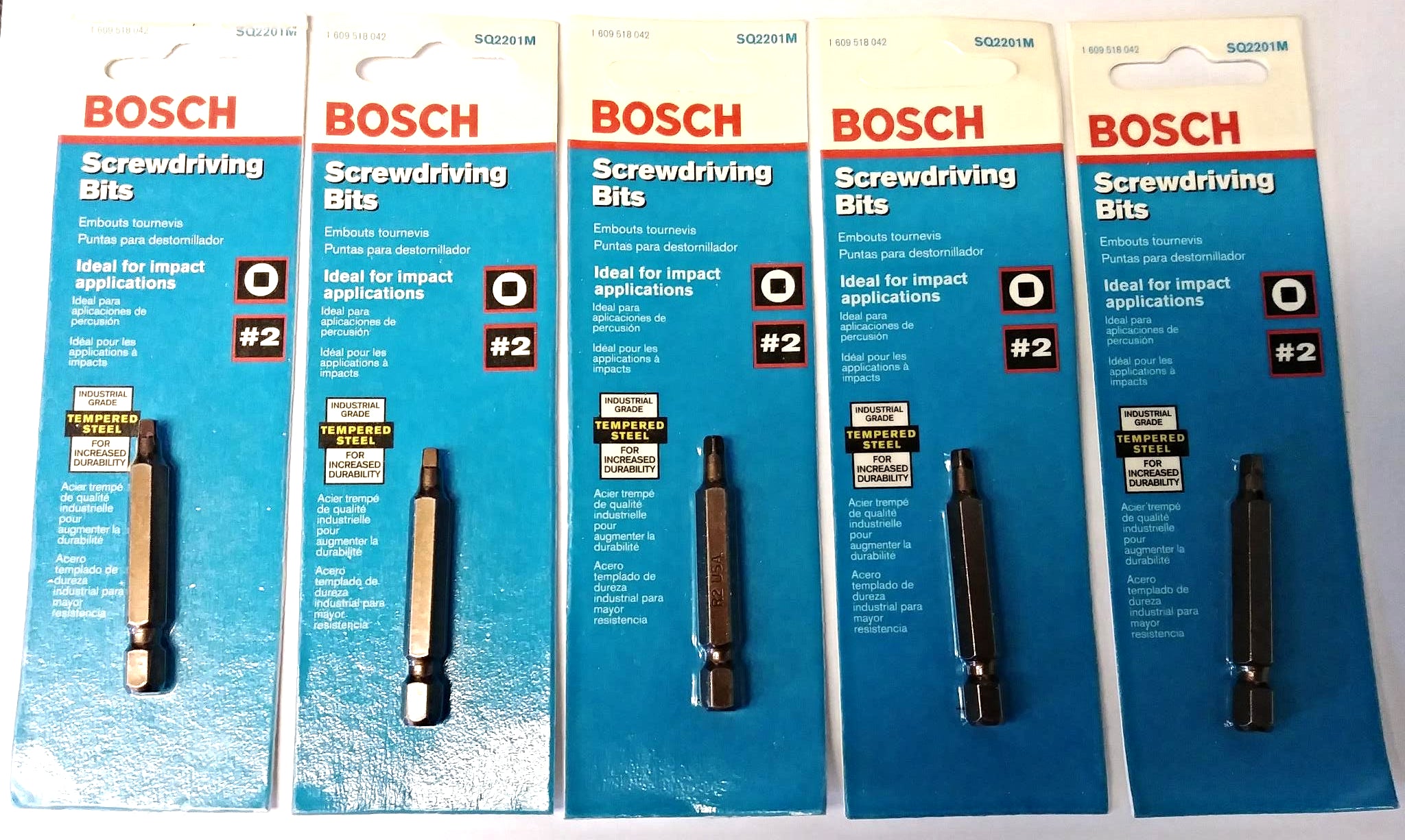 Bosch SQ2201M #2 Square 2″ Screwdriving Bits USA (5 Packs) on Sale