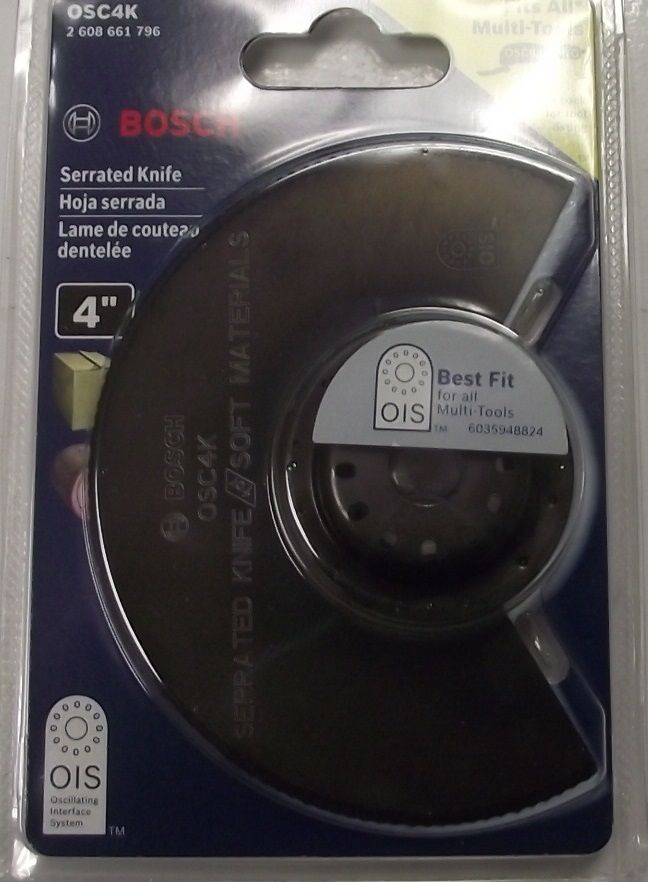 Bosch OSC4K 4″ HCS Serrated Knife Segmented Blade Swiss Supply