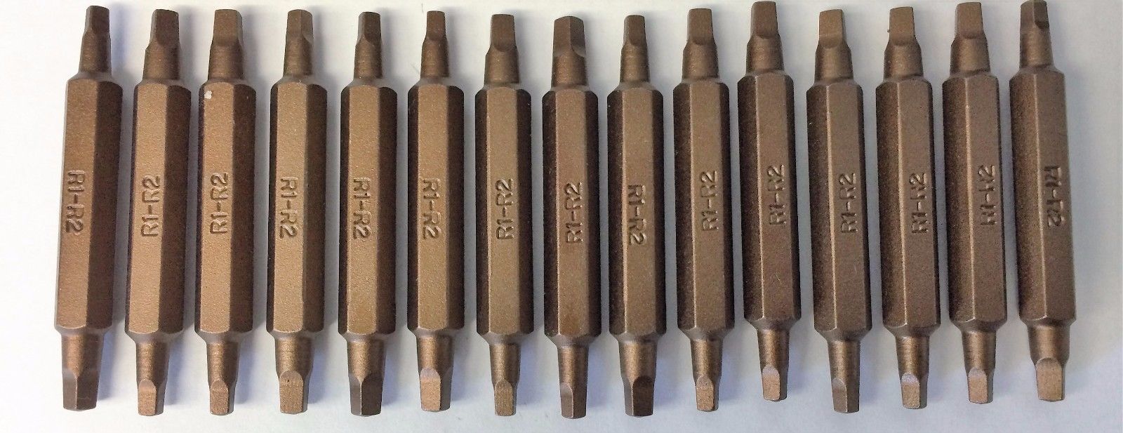 Bosch 9916473 R1 & R2 2″ Double Ended Square Screw Tips USA 15PCS on Sale