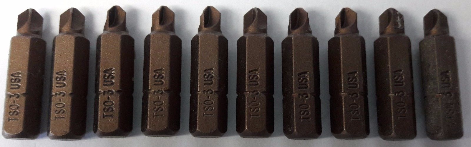 Bosch 335398 #3 Isotemp Torque Gold Insert Bits 1609433490 USA 10PCS Online Hot Sale