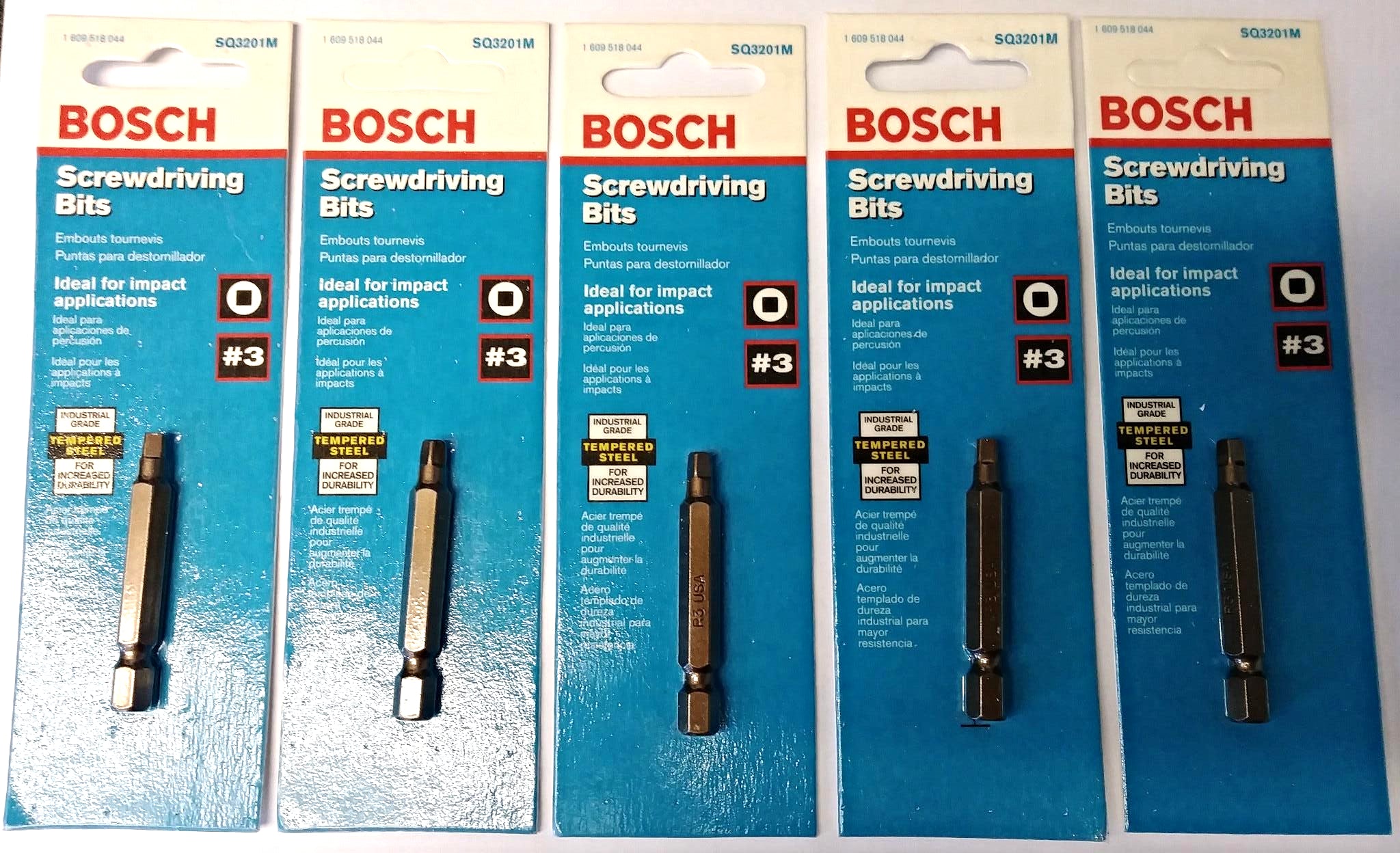 Bosch SQ3201M #3 Square 2″ Screwdriving Bits (5 Packs) USA Discount