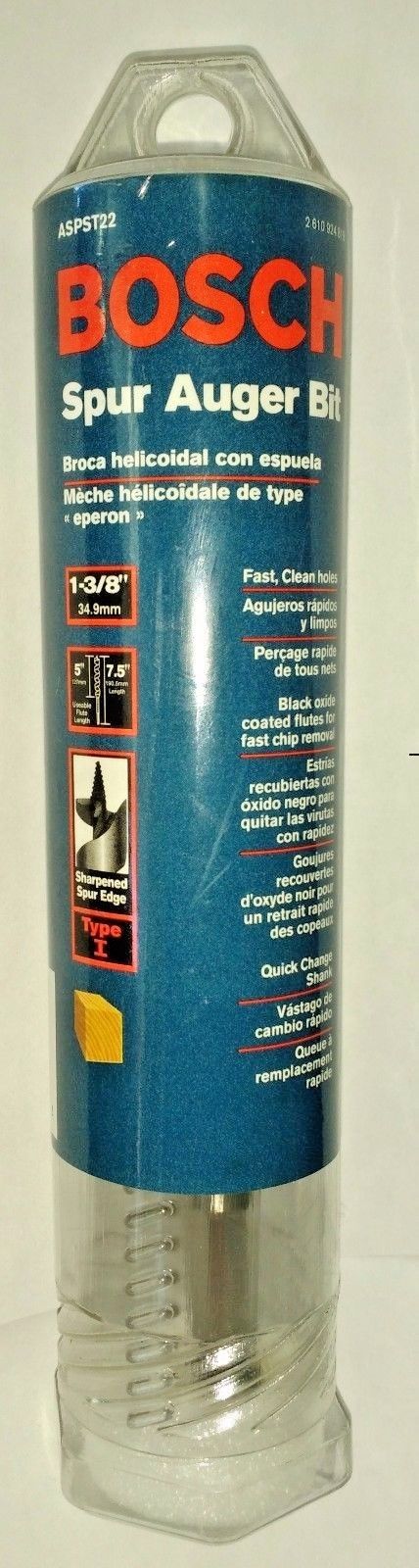 Bosch ASPST22 1-3/8″ x 7-1/2″ Spur Auger Bit Online now