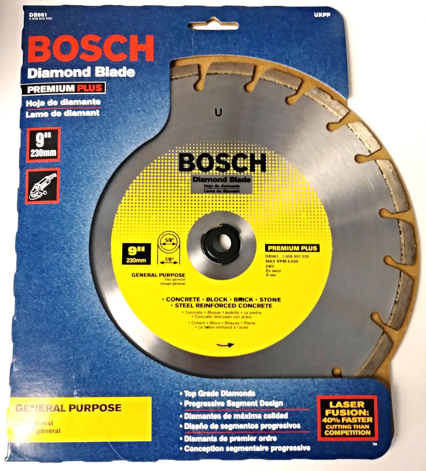 Bosch DB961 9″ Premium Plus General Purpose Diamond Blade Switzerland Supply