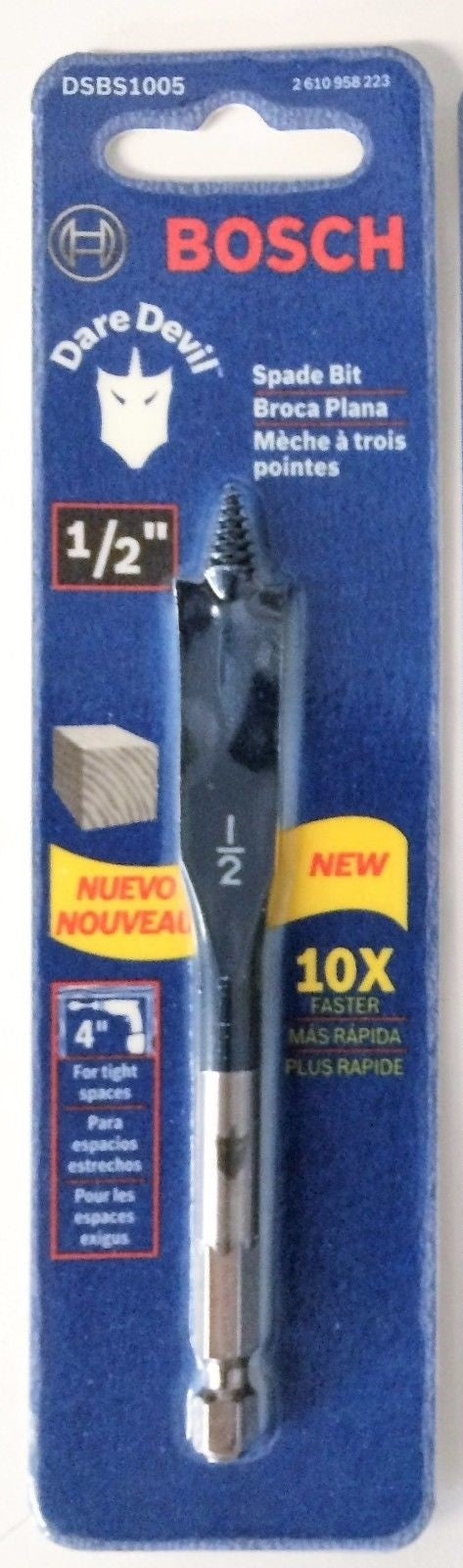 Bosch Dare Devil Spade Stubby Drill Bit DSBS1005 1/2″ x 4″ Discount