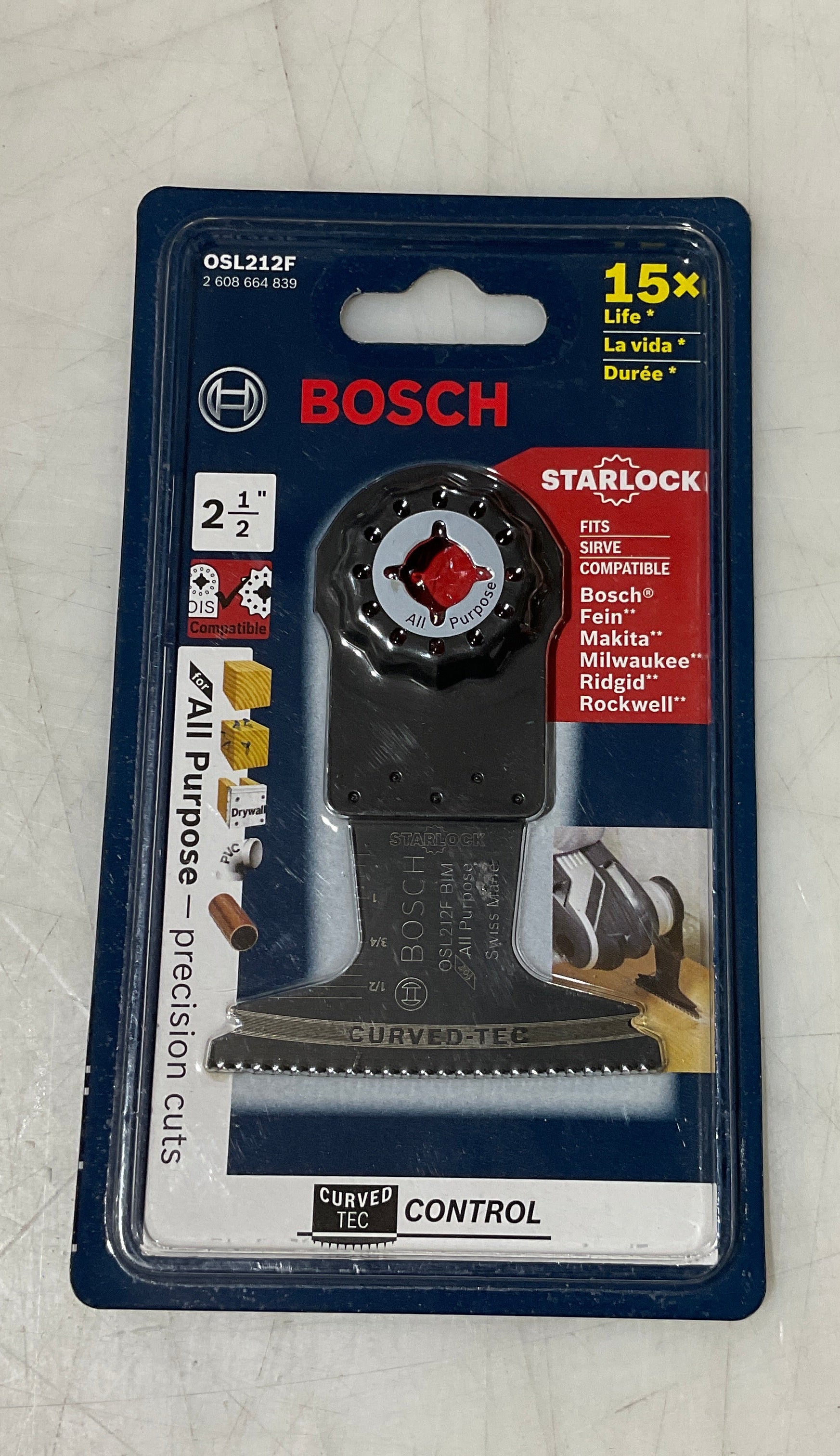 Bosch OSL212F 2-1/2″ Starlock Bi-Metal Plunge Blade #I-90 Fashion