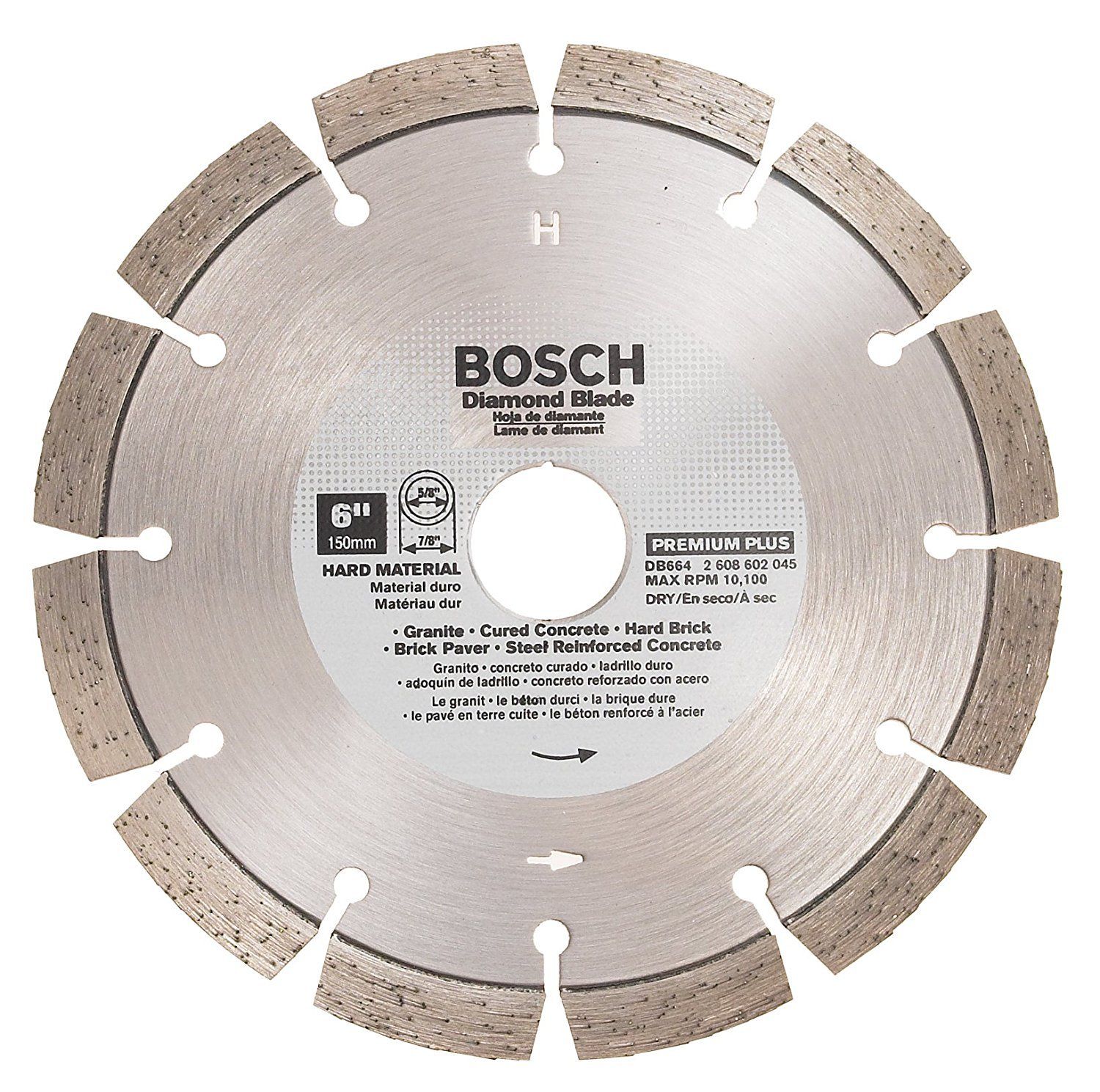 Bosch DB664 Premium Plus 6″ Diamond Saw Blade Granite Supply