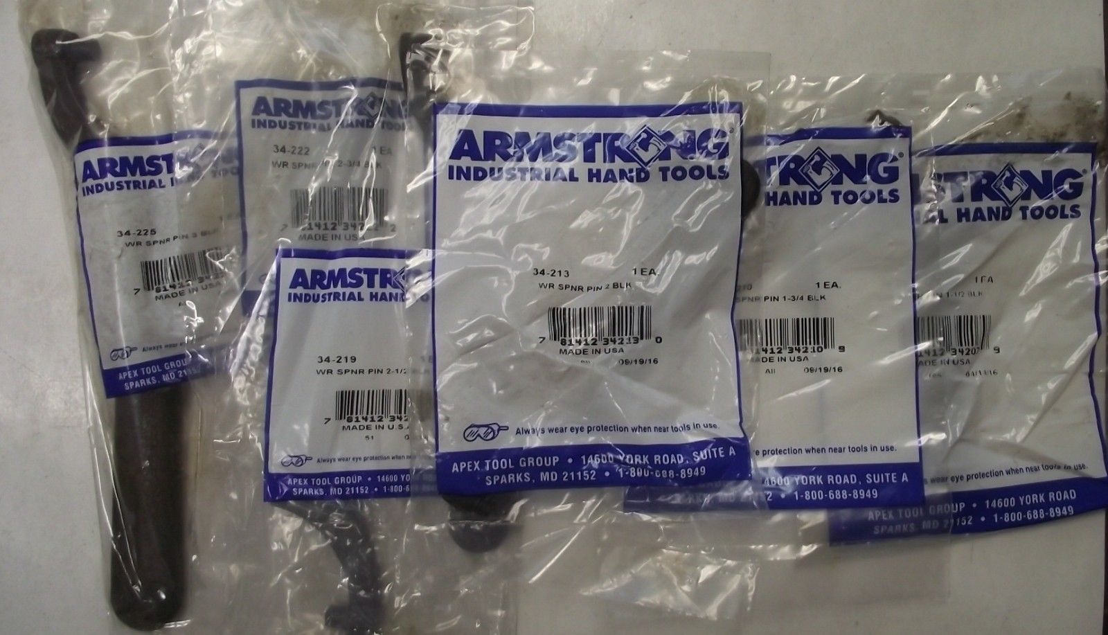 Armstrong P5-233 6pc Pin Spanner Wrench Set USA Online Sale