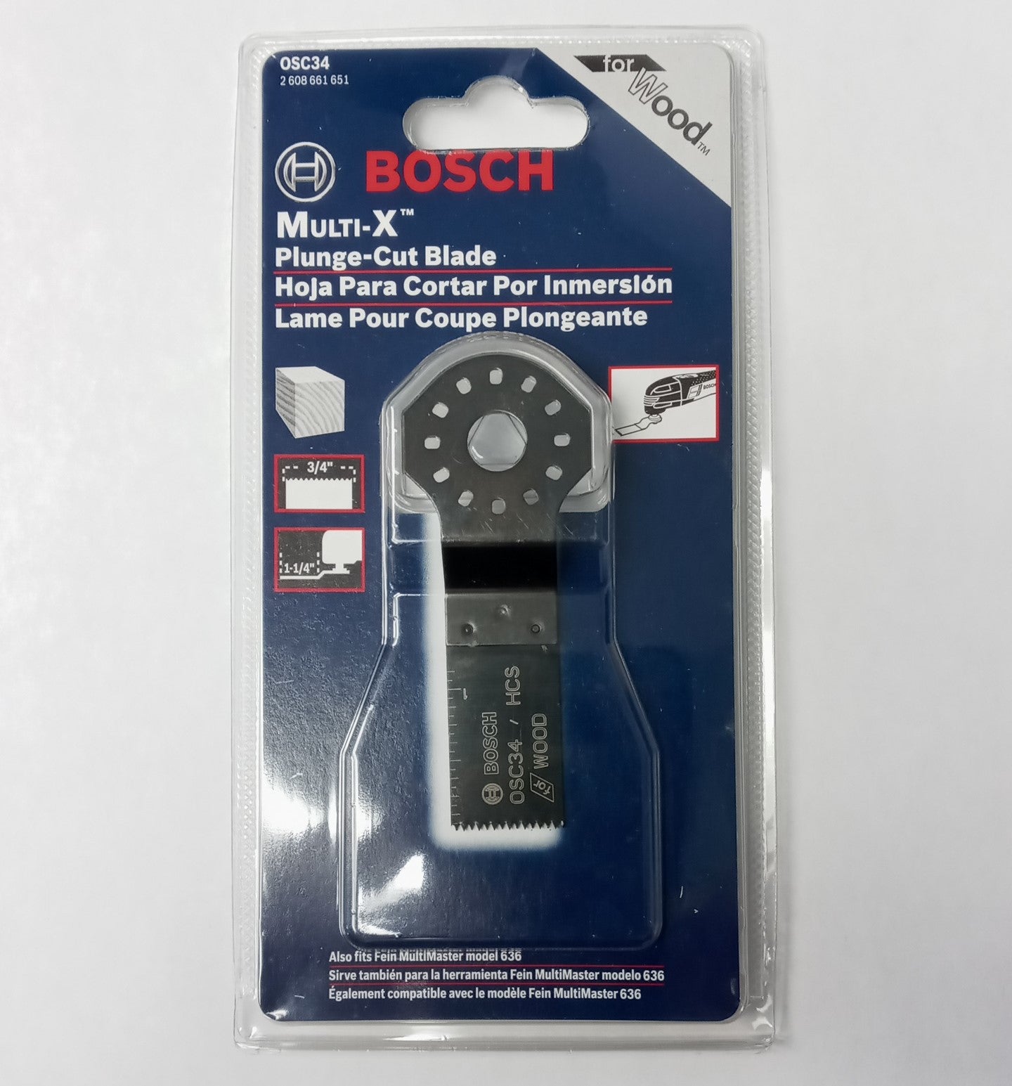 BOSCH OSC34 3/4In x 1-1/4In Multi-Tool Plunge Cut Blade Online