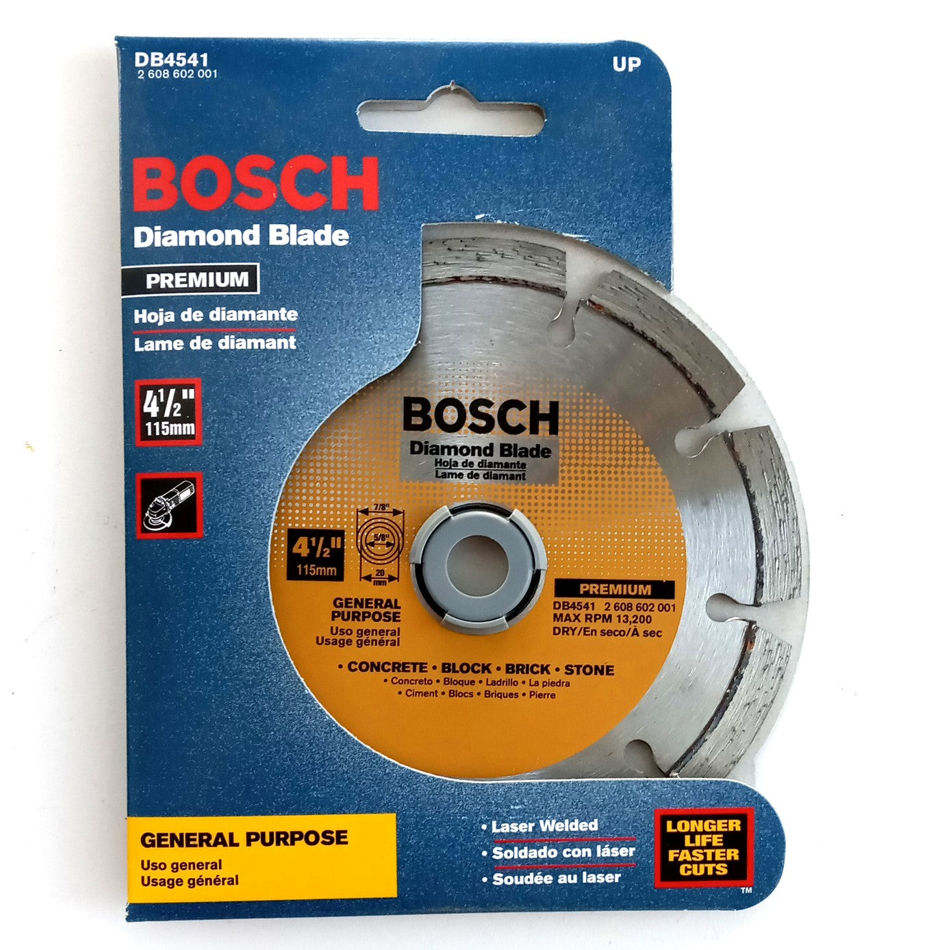 Bosch Db4541 Segmented Diamond Blade Premium 4-1/2″ Segmented Laser Welded Fashion