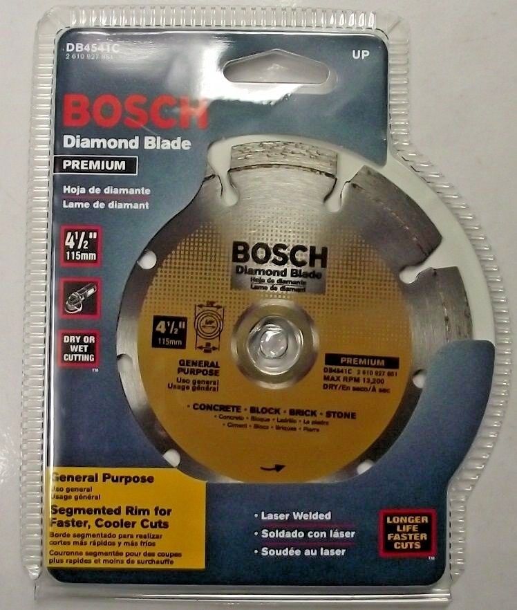 Bosch Db4541 Segmented Diamond Blade Premium 4-1/2″ Segmented Laser Welded Fashion