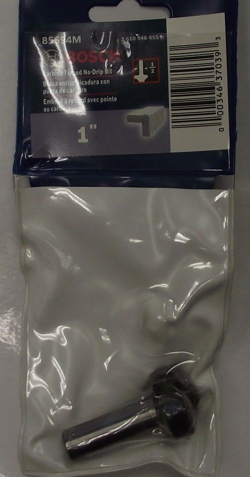 Bosch 85694M Router Bit Carbide Tip 1″ No Drip 1/2 Shank Online Hot Sale