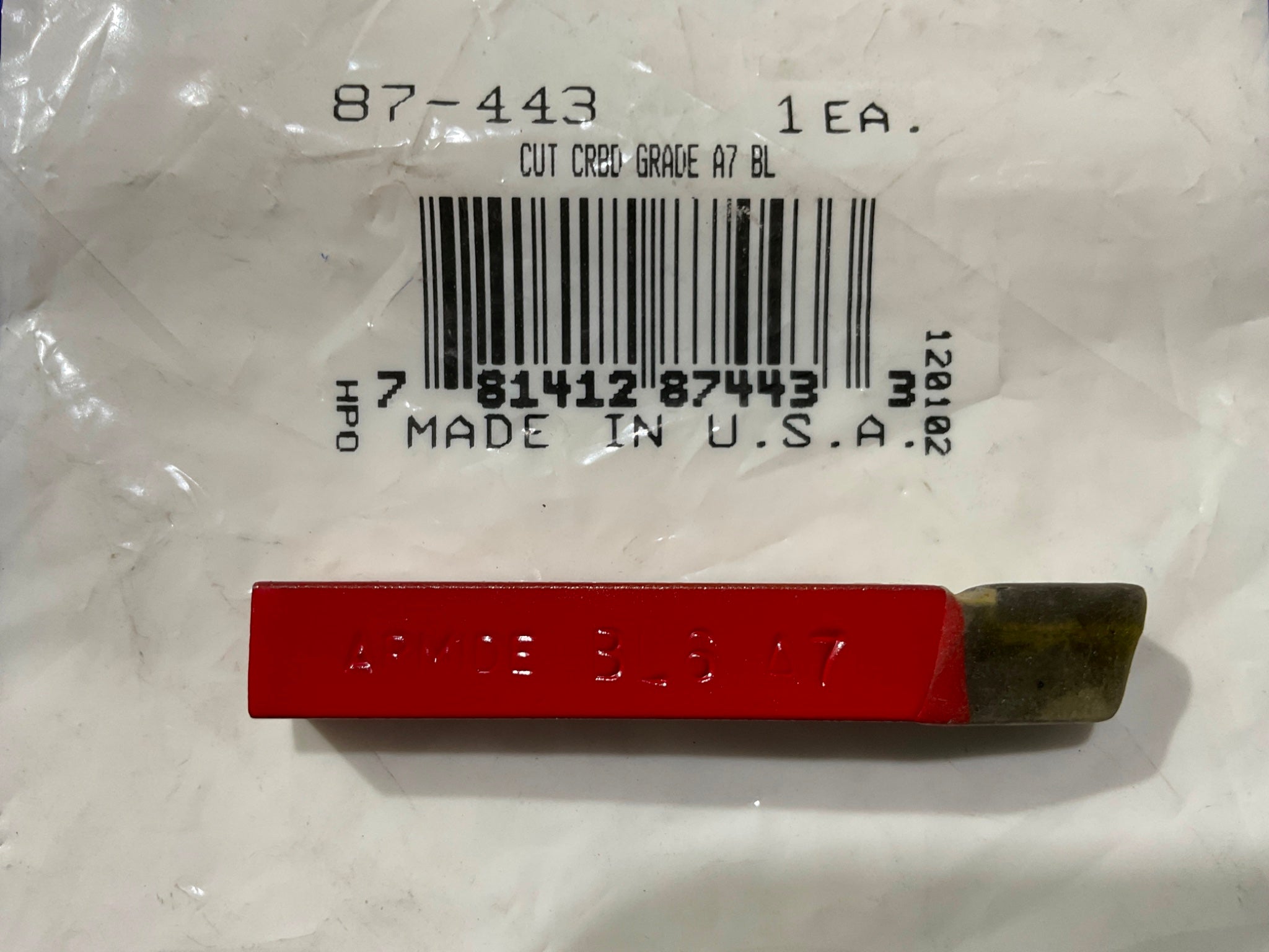 Armstrong 87-443 Cut Carbide Grade A7 BL 6 USA Hot on Sale