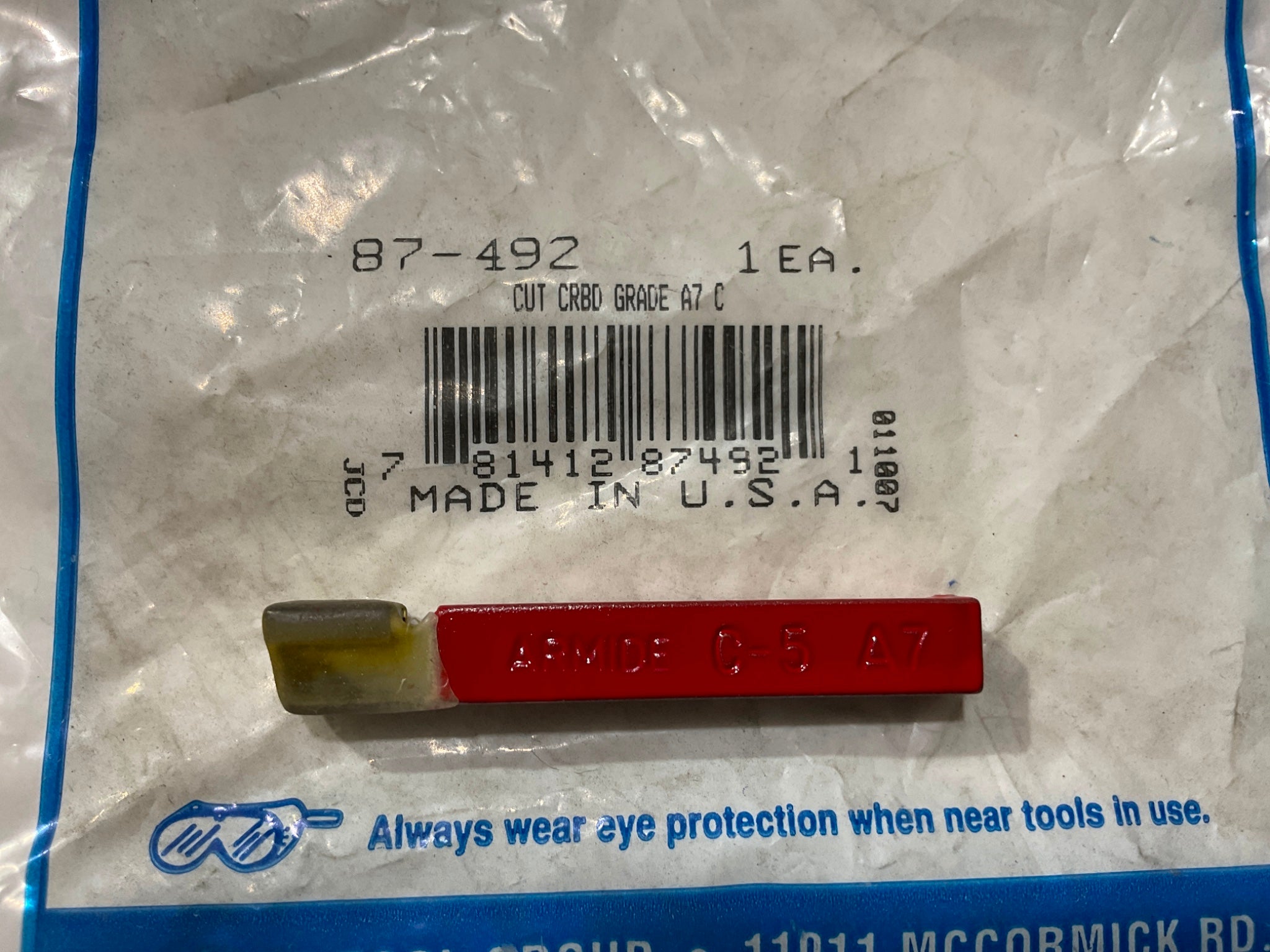 Armstrong 87-493 Cut Carbide Grade A7 C-6 USA Hot on Sale