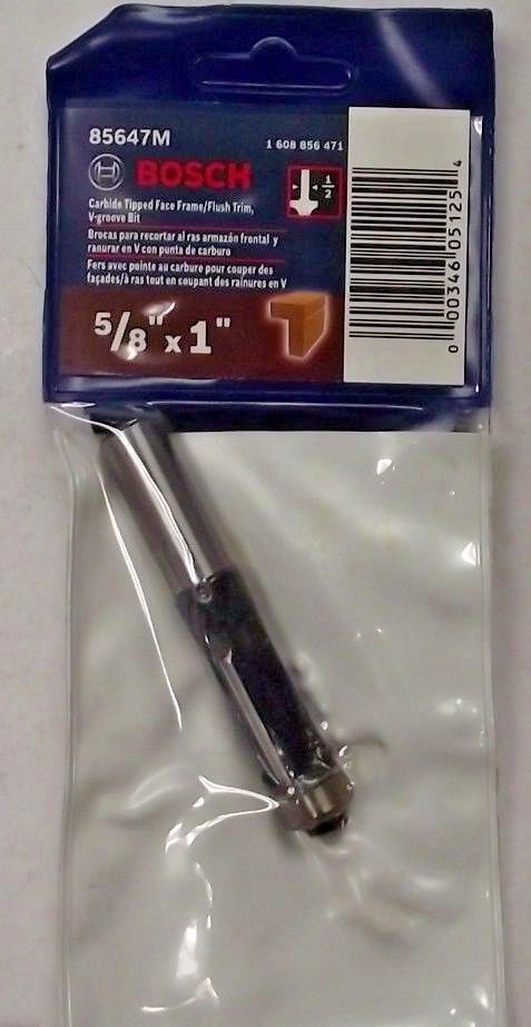 Bosch 85647M 5/8-Inch Diameter 1-Inch Cut Carbide Tipped Face Frame Flush Trim Online now