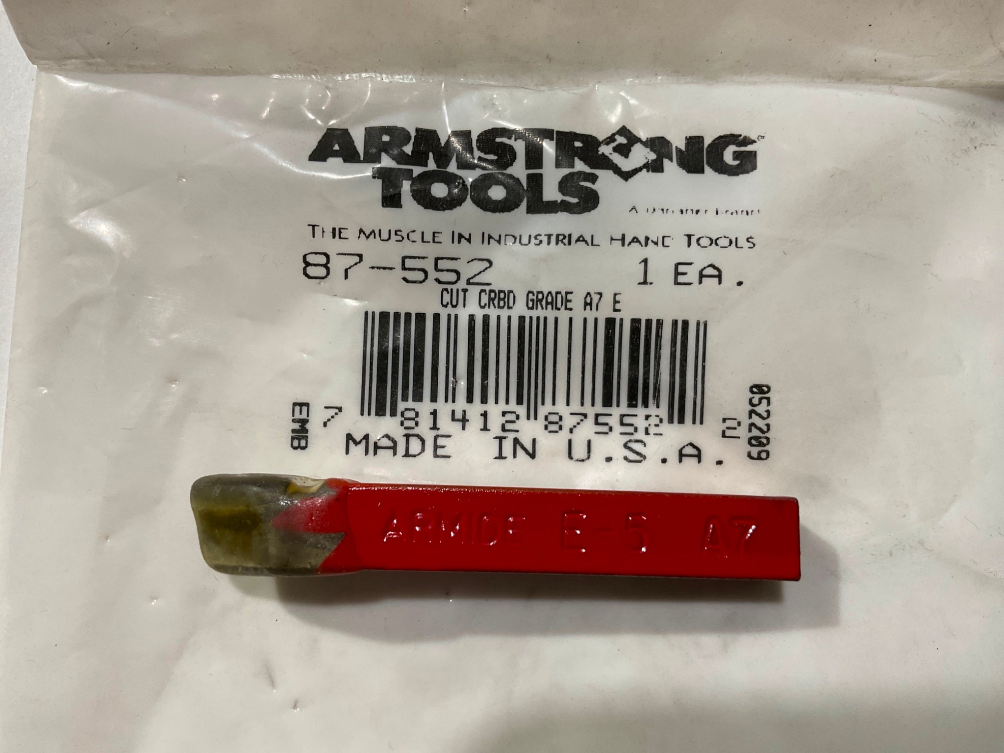 Armstrong 87-552 Cut Carbide Grade A7 E5 USA Online Sale