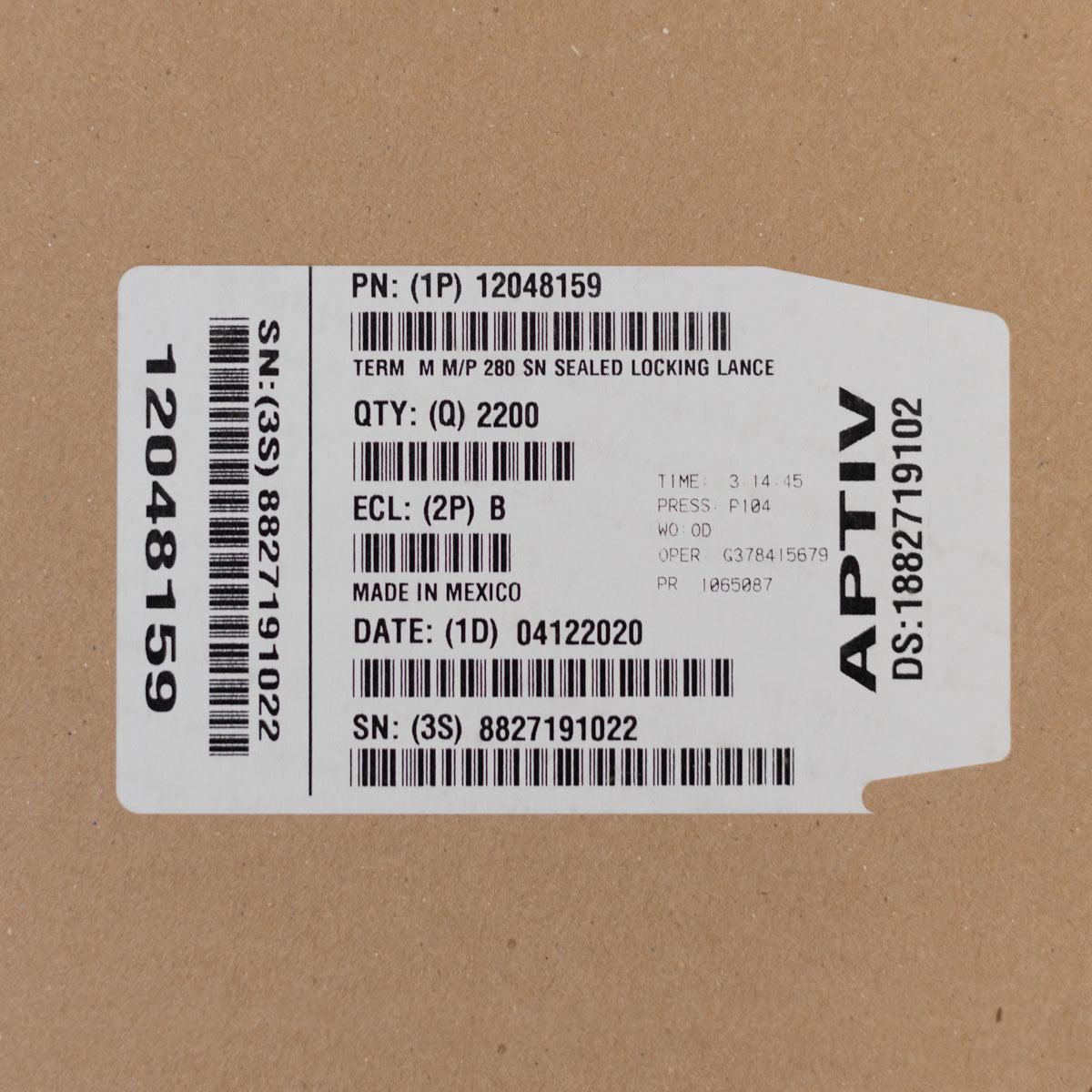 12048159 – Delphi Metri-Pack 280 Tin Plated Sealed Male Terminal for 18-16 AWG (2,200 Units per Reel) Supply