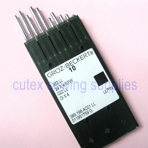 10 Groz-Beckert 332LL 29X4NTW DIX4 Leather Needles Singer 29-4, 29K Machines Discount
