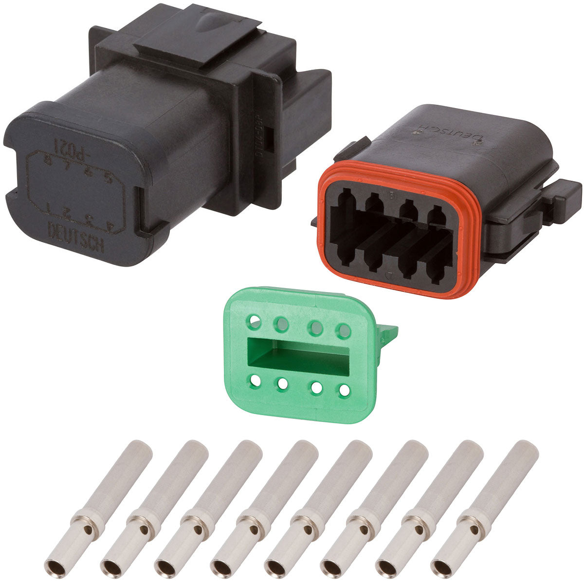 DT04-08PB-P021 DEUTSCH DT 8 Way Black Single (8) Bussed Connector Assembly Kit Online Sale