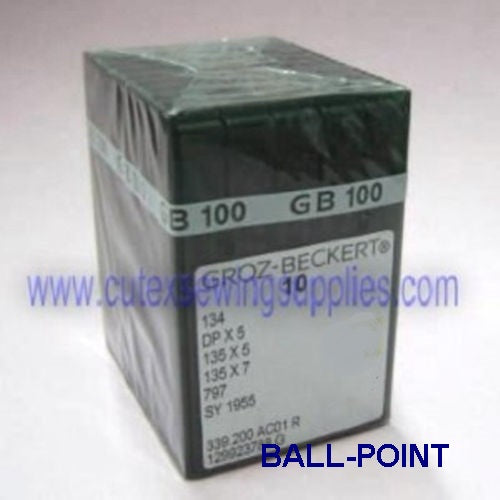 100 Groz-Beckert 134R 135X5 DPX5 Ball-Point (FFG) Sewing Machine Needles Hot on Sale