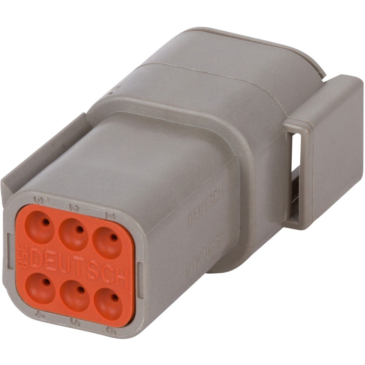 DTM04-6P – DEUTSCH DTM 6 Way Gray Receptacle Connector Online Sale