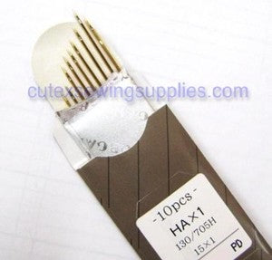 10 TITANIUM 15X1 HAX1 Organ Home Sewing Machine Needles Hot on Sale