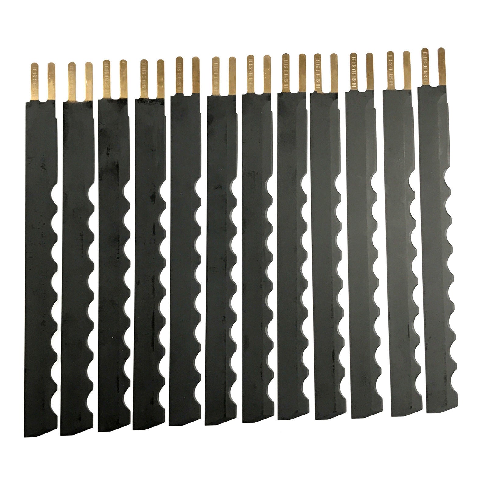 8″ Wave Edge Teflon Coated Blade For Eastman Cutting Machine – 12-Pk. Knives Hot on Sale
