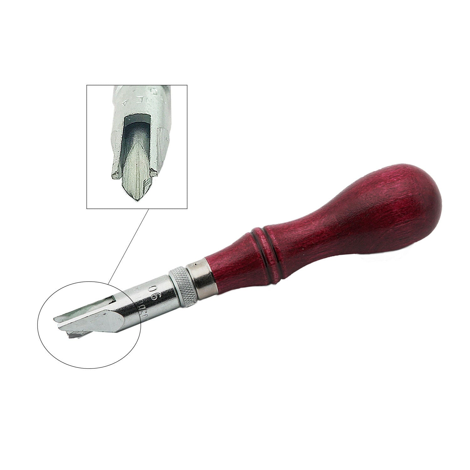 C.S. Osborne Adjustable Gouge V-Shaped #128-90 Leatherwork Tool Made In USA Online now