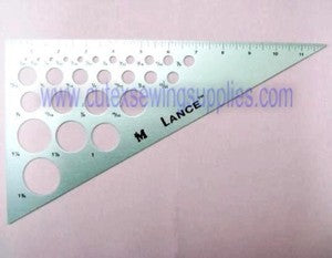 12″ ALUMINUM TRIANGLE RULER 30-60-90 DEGREES 26 HOLES Online