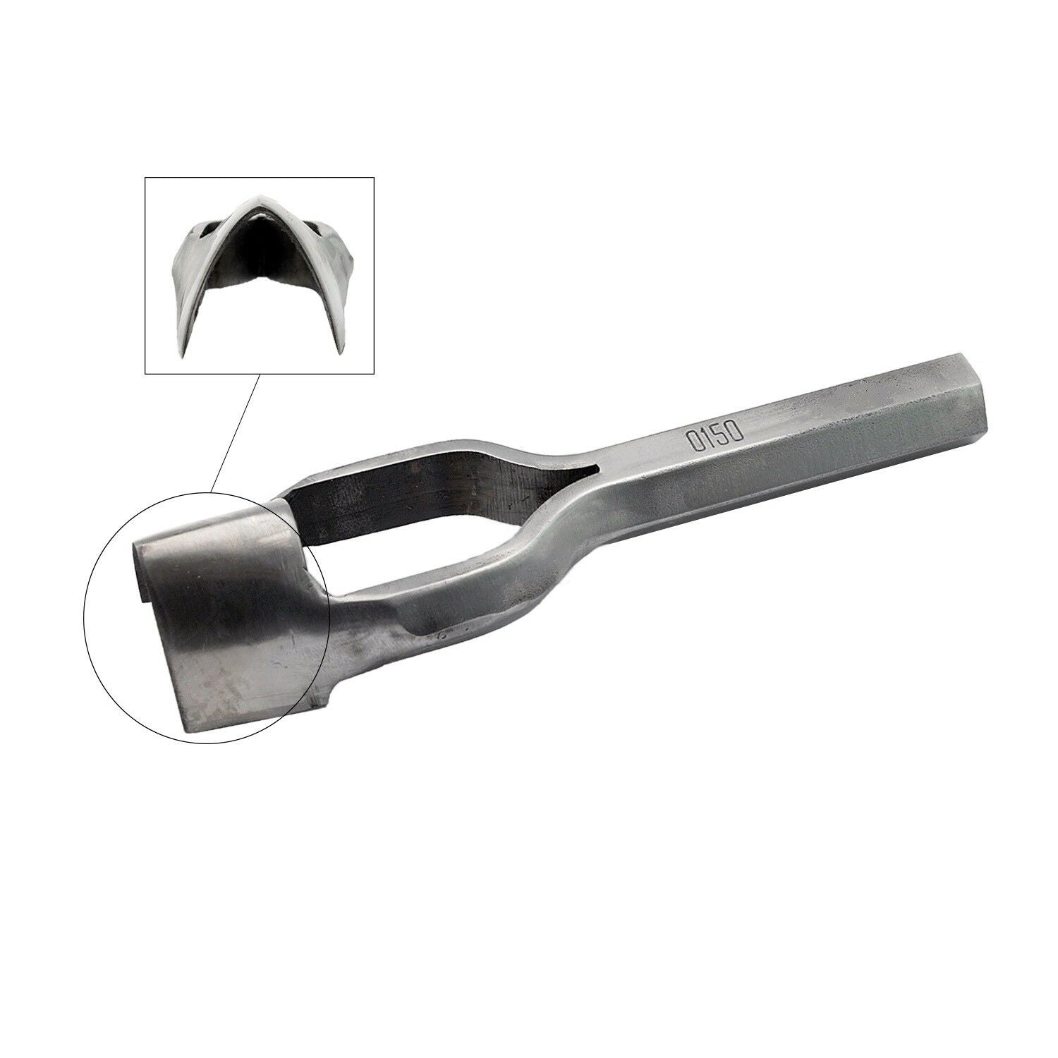 C.S. Osborne English Point Strap End Punch #0150, Size 1-3/4″ Made In USA Fashion