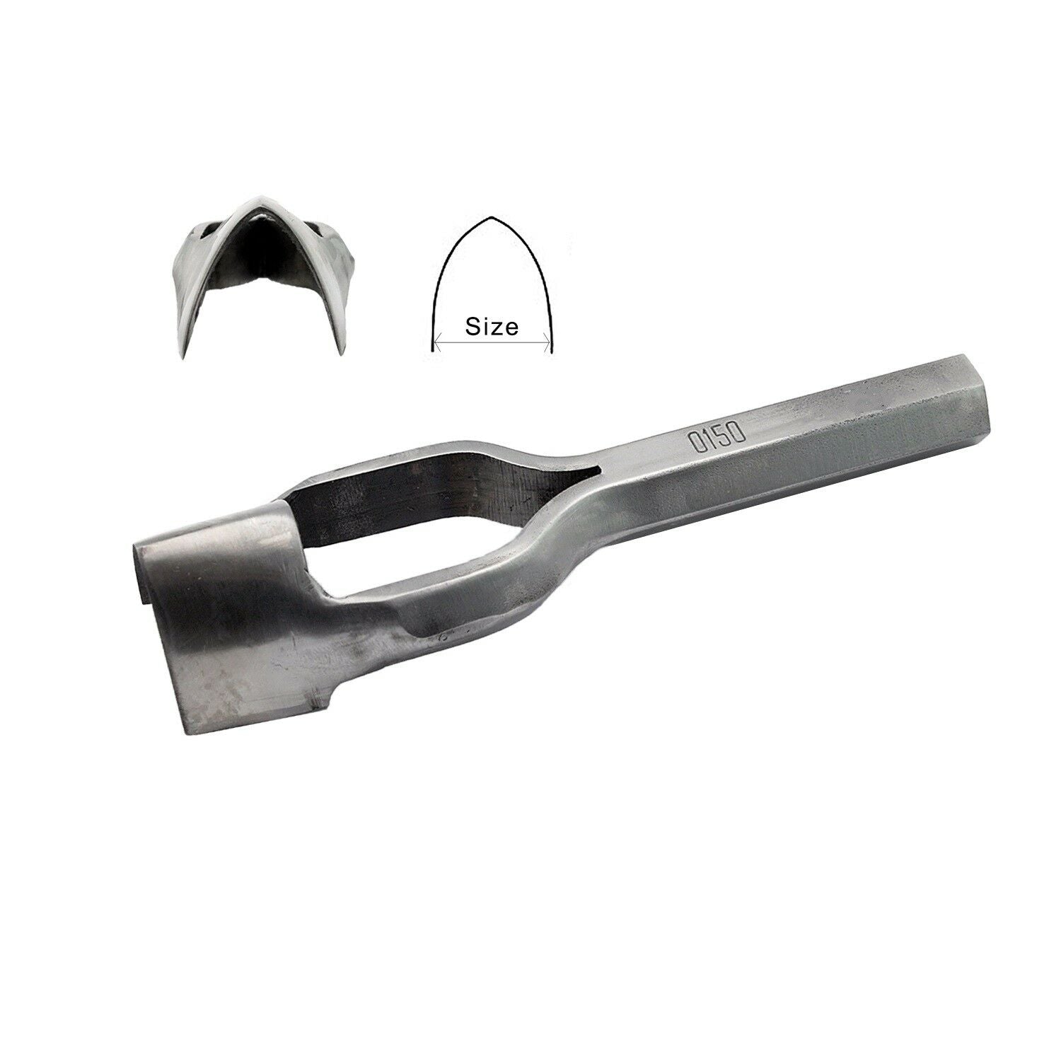 C.S. Osborne English Point Strap End Punch #0150, Size 1-3/4″ Made In USA Fashion