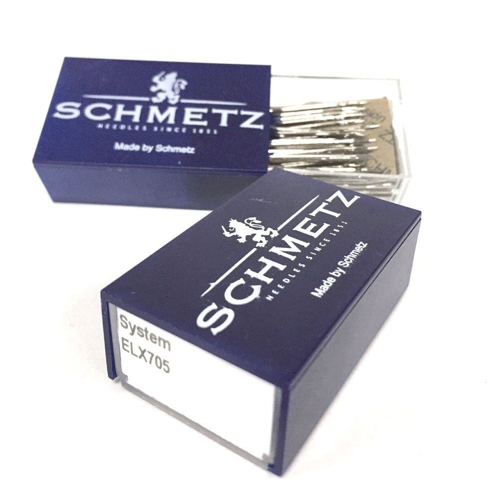 100 Pk. Schmetz ELX705 Flat Shank Serger Overlock Needles ELNA JANOME BERNINA Hot on Sale