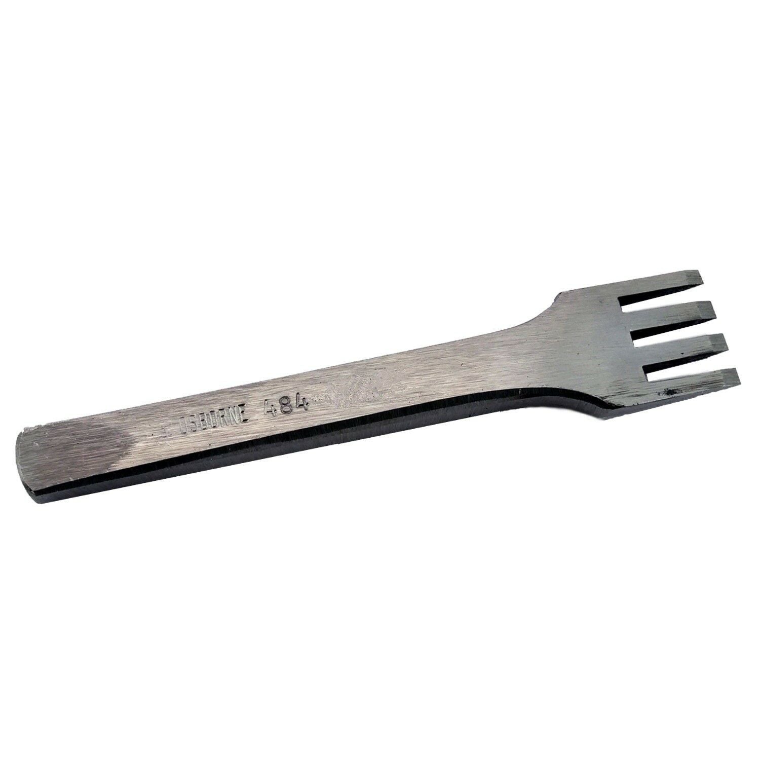 C.S. Osborne 4 Prong Thonging Chisel #484 3/32″ Leathercrafts Made In USA Discount