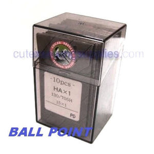 100 Organ 15X1 HAX1 Titanium Ball Point Flat Shank Home Sewing Machine Needles Online Sale