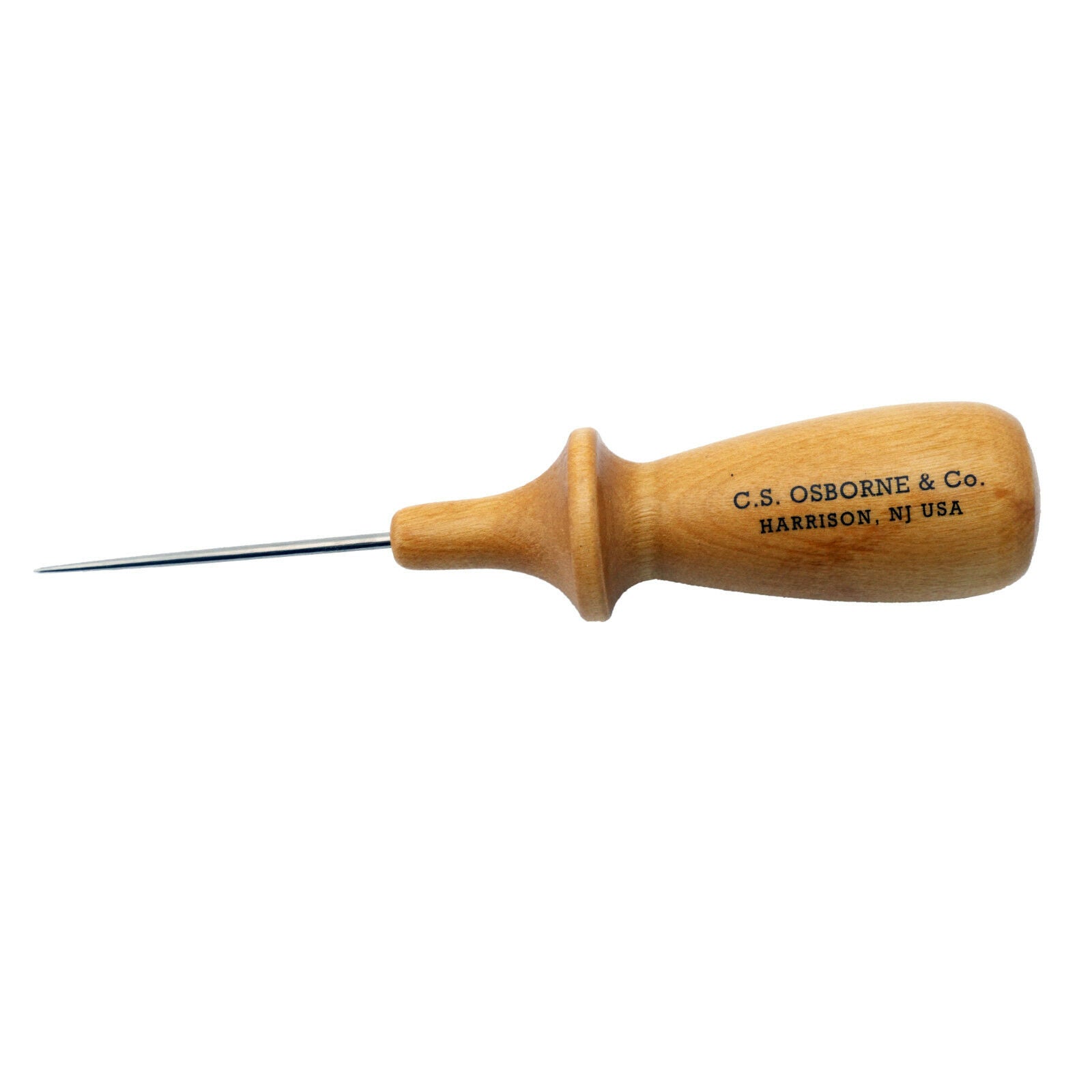 C.S. Osborne Haft With Awl #140-32 Sharp Straight End Point Made In USA Online now