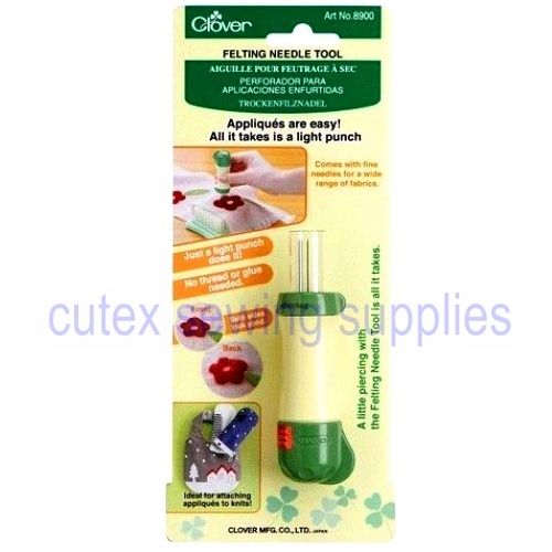Clover Needle Felting Tool No. 8900 Attach Appliques on Sale