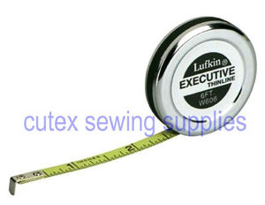 Lufkin W606 1-4 inch X 6 foot Executive Thinline Steel Pocket Tape Measure Rule Supply