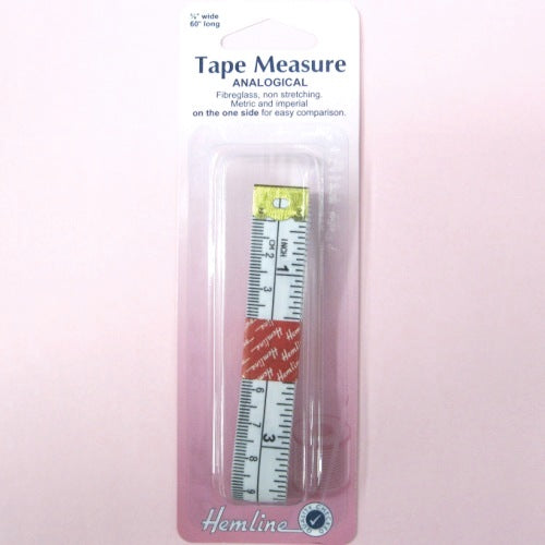 Hemline 60″ Long, Fiberglass Tape Measure With Inches & Metric On One Side Fashion