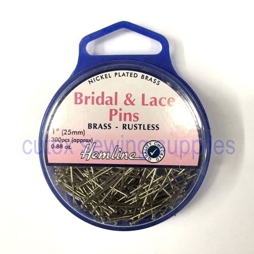 Hemline 1″ (25MM) Bridal & Lace Pins – Approx 300 Pins. #702 Online