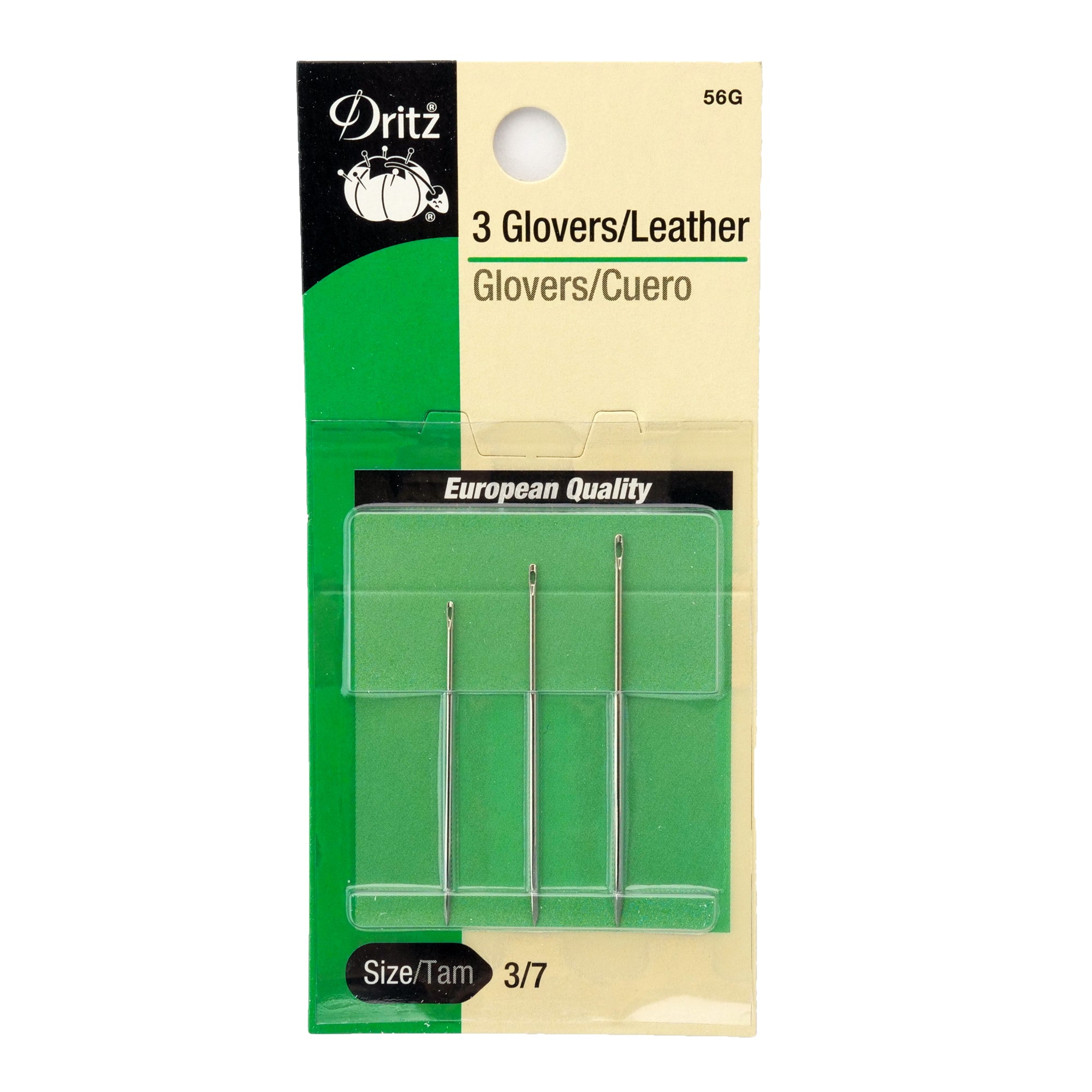 Dritz 3 Glovers-Leather Hand Needles, Size 3-7, #D56G Sale