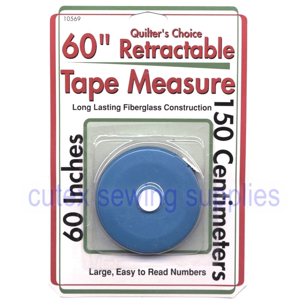 Quilter’s Choice 60″ (150cm) Retractable Fiberglass Tape Measure Online Hot Sale