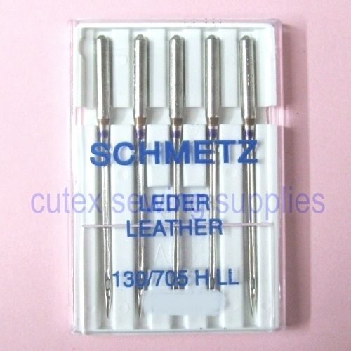 Schmetz 130-705H-LL Leather Point Needles For Home Sewing Machines – 5 Pk Online now