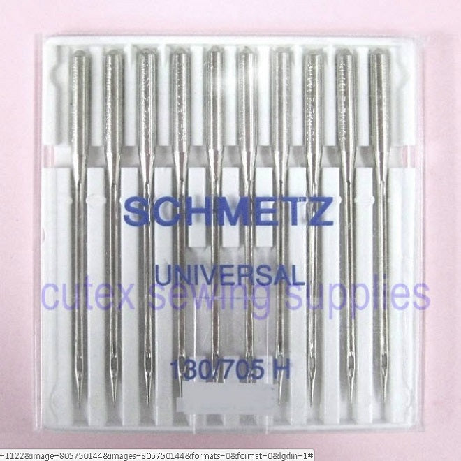 Schmetz Universal 130-705H, HAX1 Flat Shank Home Sewing Machine Needles – 10 Pk Sale
