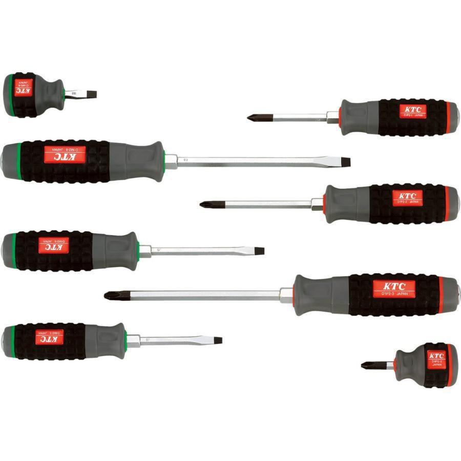 KTC JIS & Heavy-Duty Demolition Screwdriver Set (8-Pieces) TPMD18 Fashion