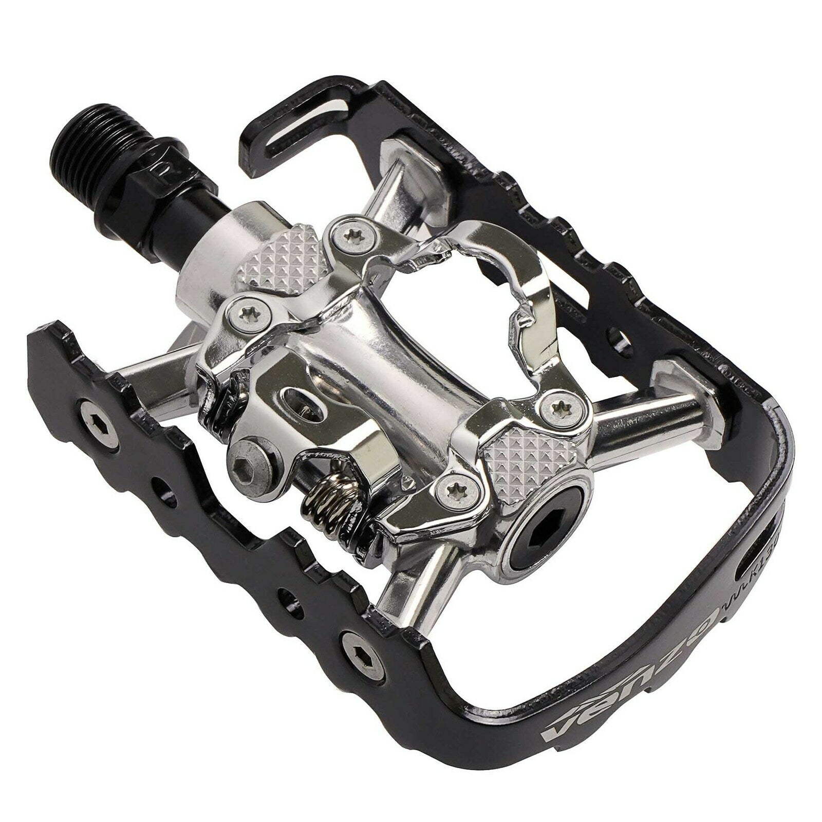VENZO Multi-Use compatible with Shimano SPD Mountain Bike Bicycle Sealed Clipless Pedals – Dual Platform Multi-Purpose – Great For Touring, Road, Trekking Bikes Online Hot Sale