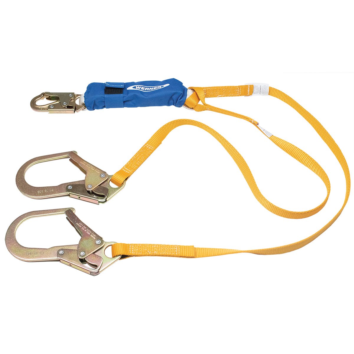 C411200 6FT Decoil Twinleg Lanyard (DCELL Shock Pack, Snap Hook, Rebar Hook, 1IN Web) Online now