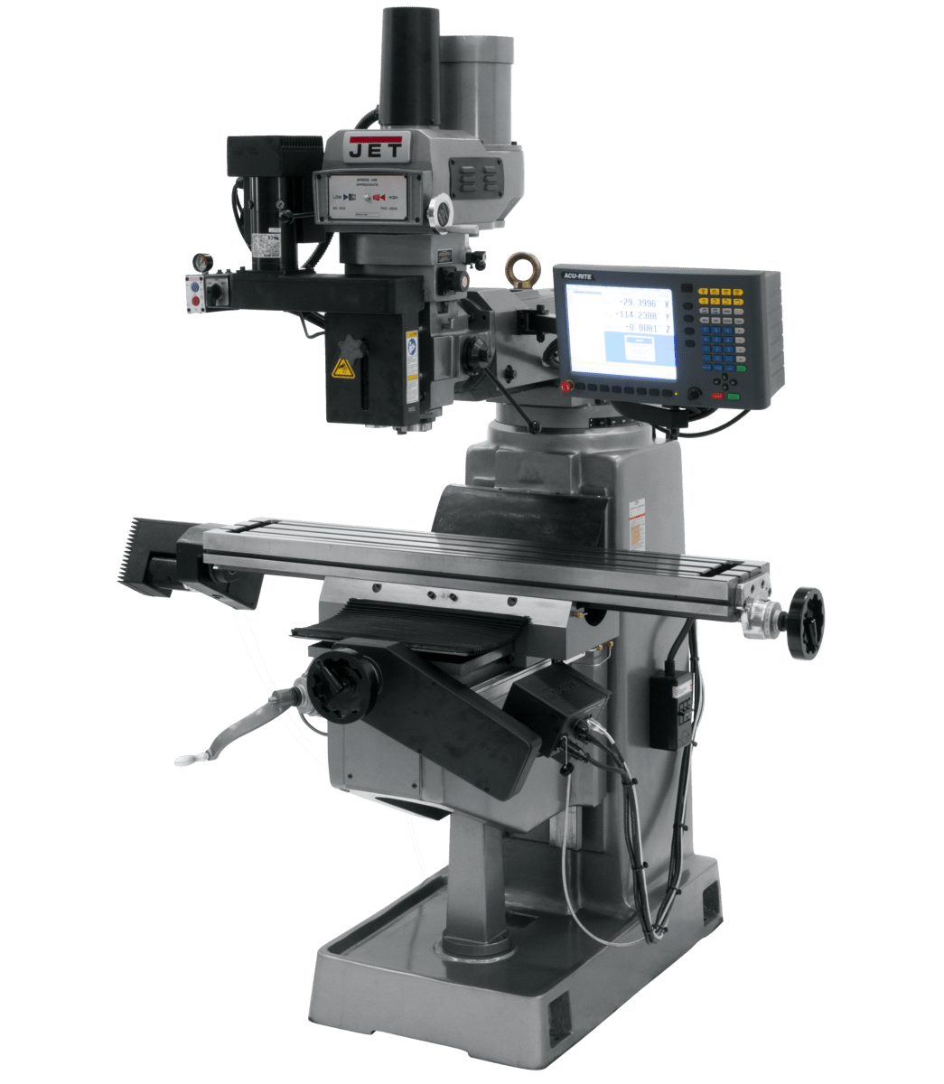 JTM-4VS Mill With 3-Axis ACU-RITE G-2 MILLPWR CNC With Air Powered Draw Bar Online Sale