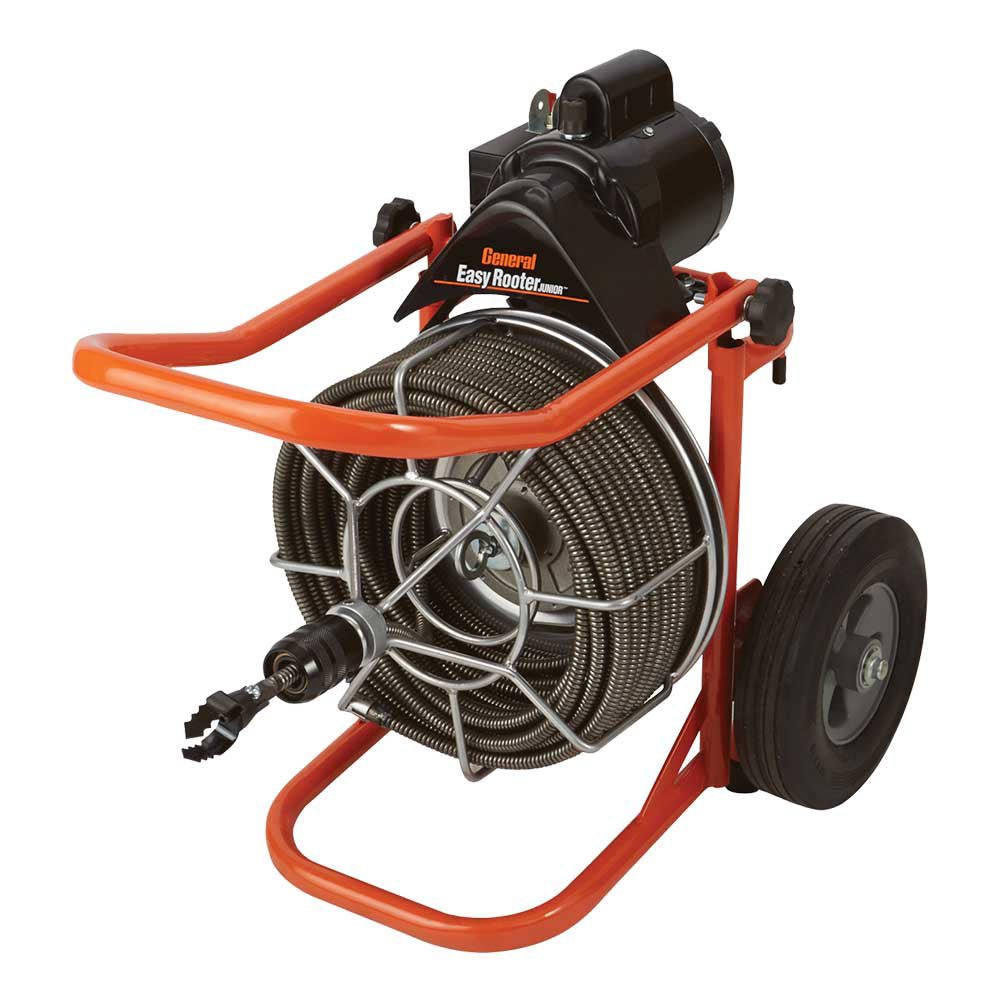 General Pipe Cleaners Easy-Rooter Jr. | 75-Ft. X 1/2-In. Cable | EJCS Cutter Set on Sale