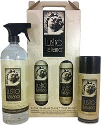 Lustro Italiano Stone Care Kit | Case of 6 Discount