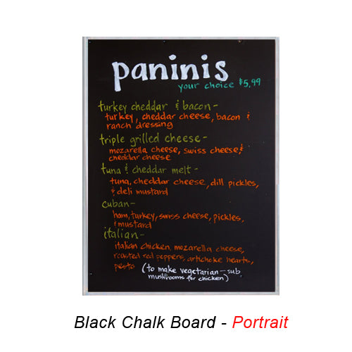 24×30 Magnetic Black Chalk Board with Aluminum Frame (Porcelain on Steel) on Sale